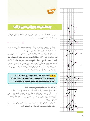 درس 1: چندضلعی ها و ویژگی هایی از آنها